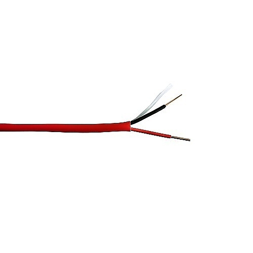 16/2 Plenum Fire Alarm Cable, Unshielded, FPLP, CL3P, FT6, 1,000', Wooden Reel, Red